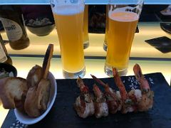 03C We had two beers and a delicious shrimp appetizer at The Ozone rooftop bar Ritz-Carlton Hong Kong